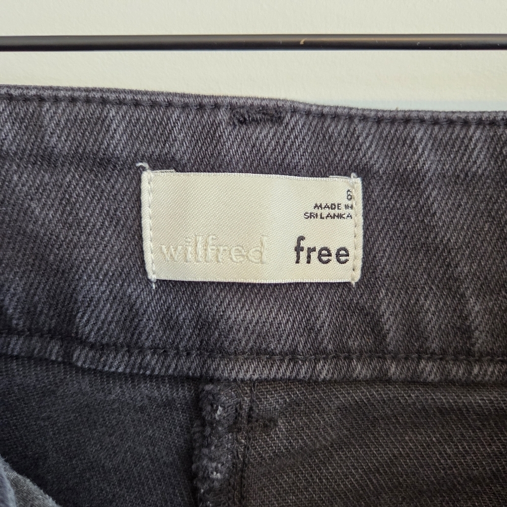 Wilfred Free Aritzia Black Cargo Pants Women’s Size 6 Adjustable Ankle - Picture 3 of 9